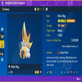 Shiny Slither Wing ✨ Battle Ready Max Stats