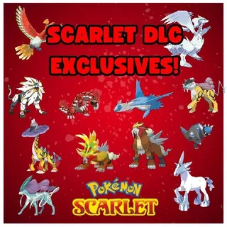 Scarlet DLC Exclusives All caught in Scarlet and Violet...
Counts towards unlocking Shiny Meleotta