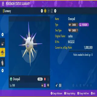✨ Shiny Battle Ready Overqwil Max Stats