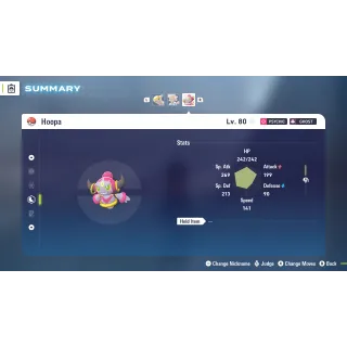Hoopa Adamant 6 IV Battle Ready level 100 for Pokemon Legends ZA + free Golden Bottle cap