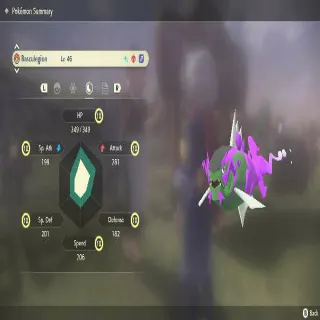 Pokemon Legends: Arceus - Perfect Shiny Alpha Basculegion (Purple) Male