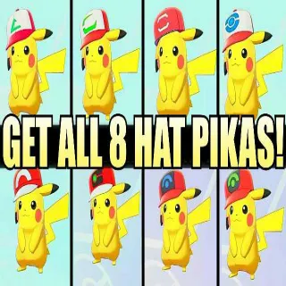 ✨ All 8 hat Pikachu Pokemon Shiny Scarlet and Violet