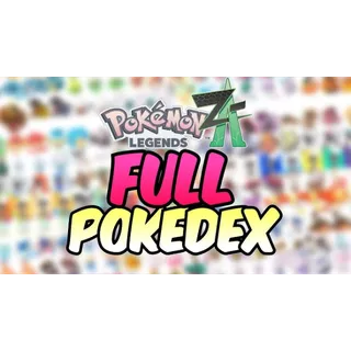 Pokémon Legends Z-A Complete Shiny Pokedex plus DLC Pokedex