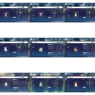 Shiny Starters Perfect IVs Lowest Possible level for Pokémon Legends Z-A