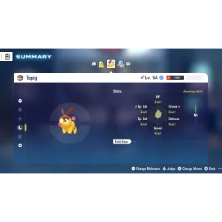 Shiny Tepig 6 IV for Pokemon Legends ZA