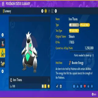 Shiny Iron Thorns ✨ Battle Ready Max Stats