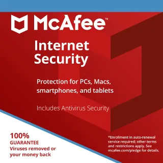 McAfee Internet Security 2024 Unlimited Devices 1 Year Key GLOBAL