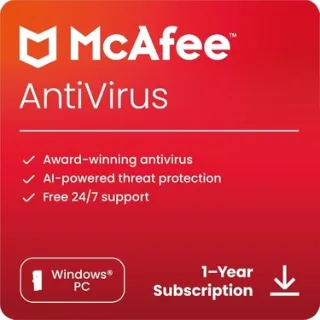 McAfee AntiVirus Plus Key (1 Year - 10 Devices)  GLOBAL