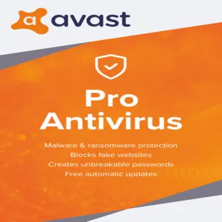 Avast Pro Antivirus Key (1 Device 1 Year) - GLOBAL