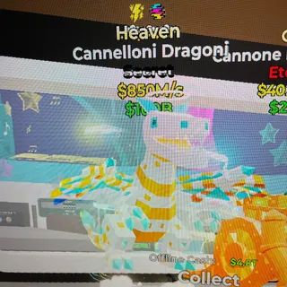 Heaven 2 Trait Cannelloni Dragoni