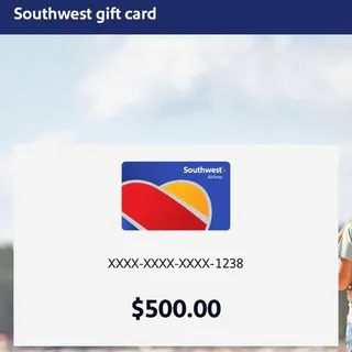 500$ Southwest gift card