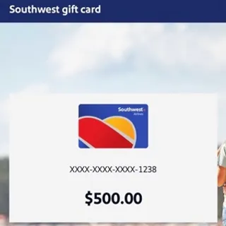 500$ Southwest gift card