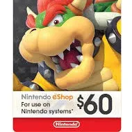 Nintendo account have 60$ in balance