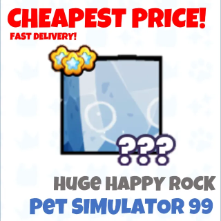 10X HUGE HAPPY ROCK PET SIM 99 - Game Items - Gameflip