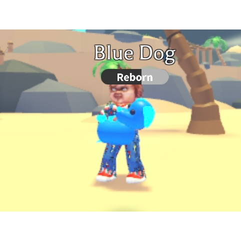NEON FLY+RIDE blue dog - Adopt Me Game Items - Gameflip