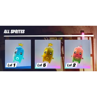 Gold, Gummy, And Reg Water Sprite