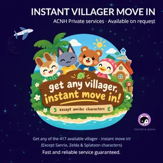 ACNH | Get any Villager | ✅ Instant move-in ✅
