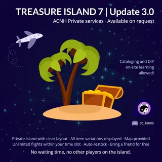 ACNH | Private Treasure Island 7 | 1 HOUR | ✅ Friend for free ✅