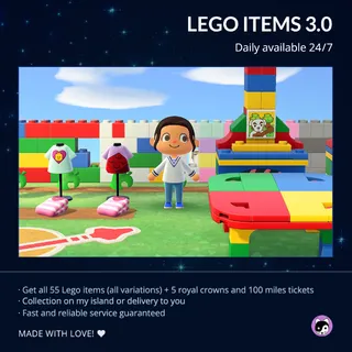 ACNH | All Lego items, all variations [55 pcs] + bonus / Update 3.0 ✅ Fast service ✅