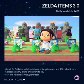 ACNH | All Zelda items, all variations [54 pcs] + bonus / Update 3.0 :: Fast delivery ::