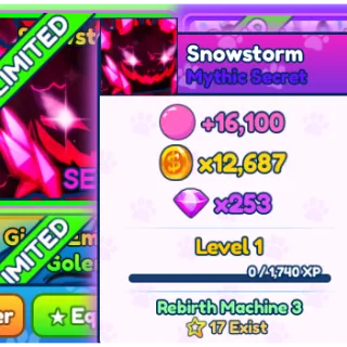 BGSI MYTHIC SNOWSTORM - RARE PET