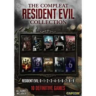 Resident Evil: 0+1+2+3+4+5+6+7+8+9 -Steam Offline - No Guard | ALL DLC | BONUSES