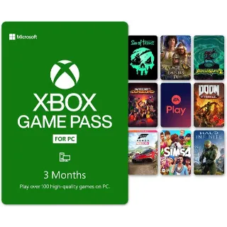 PC GAMEPASS 3 MONTHS