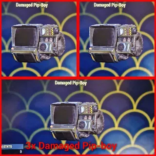 3x Damaged Pip-boy