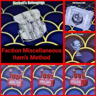 Faction Quest Miscellaneous Item's Method