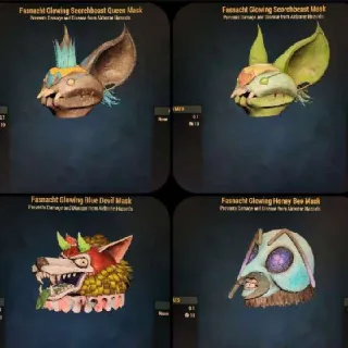 Old 4 Fasnacht Mask Set