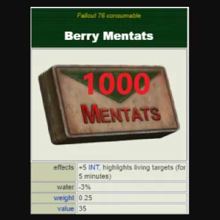 1k Berry Mentats