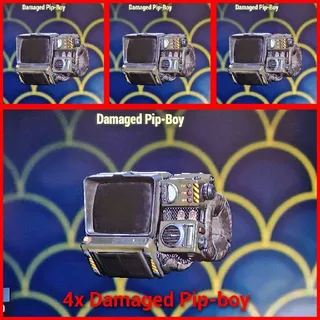 4x Damaged  Pip-boy