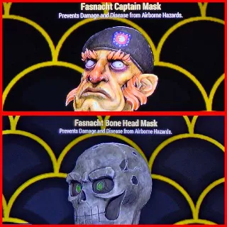 Captain & Bone Head Masks Set