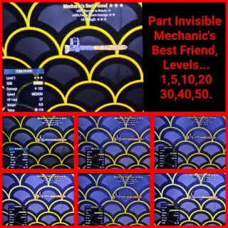 Half Invisible, Mechanic's Best Friends (All Levels)