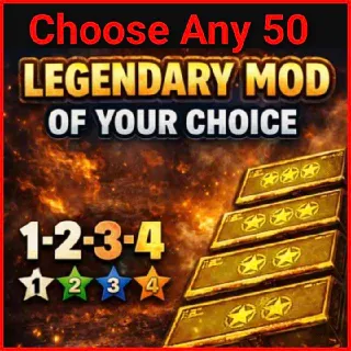 Any 1⭐️2⭐️3⭐️4⭐️ Mod x50