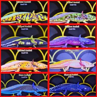 Axolotls Set x8