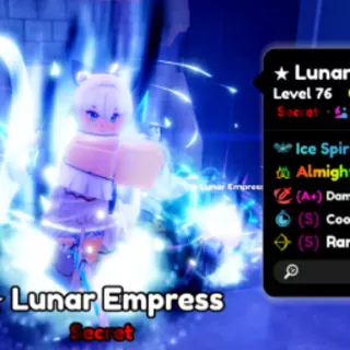 Almighty Lunar Empress A+SS| Dragon MageA+SS | A+AA Instable Esper Almighty | Bear King Almighty | Account | 163 Lvl | Secret