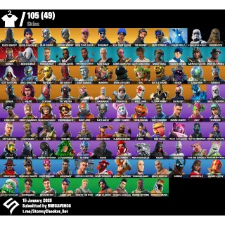 Fortnite Account 105 Skins | OG STW | Black Knight | Sparkle Specialist | Blue Squire | Royale Knight