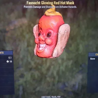 Fasnacht Glowing Red Hot Mask XboX