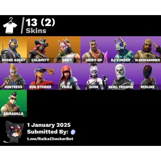 OG ROGUE AGENT FORTNITE ACCOUNT NFA