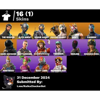 OG ELITE AGENT FORTNITE ACCOUNT NFA