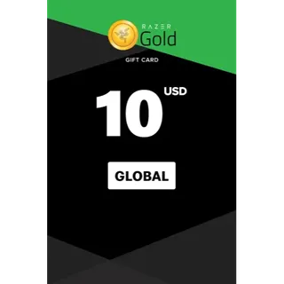 $10.00 USD Razer Gold Global