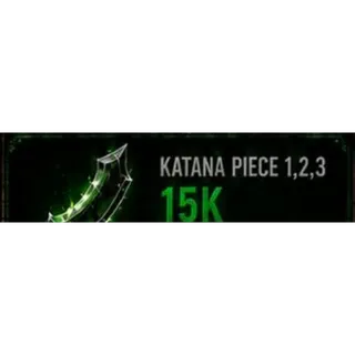 KATANA PIECE 1,2,3, - BROKEN BLADE