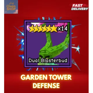 DUAL BLASTERBUD GARDEN TOWER DEFENSE