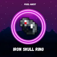IRON SKULL RING - PIXEL QUEST