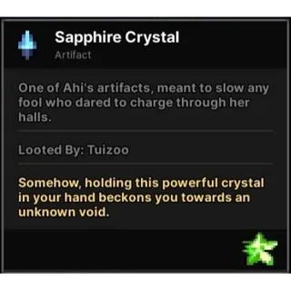 SAPPHIRE CRYSTAL - PIXEL QUEST