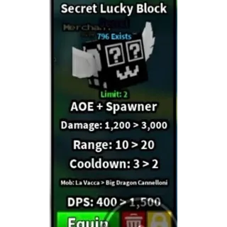 SECRET LUCKY BLOCK - SLOP TOWER DEFENSE