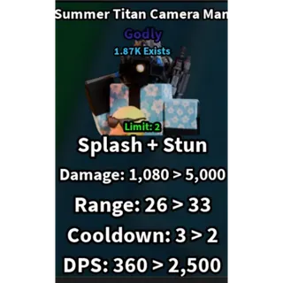SUMMER TITAN CAMERA MAN - SLOP TOWER DEFENSE