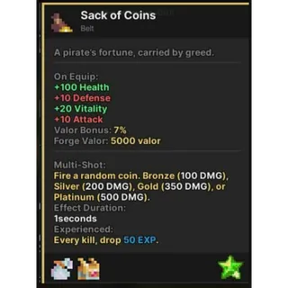 SACK OF COINS - PIXEL QUEST