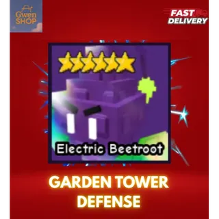 ELECTRIC BEETROOT GARDEN TOWER DEFENSE